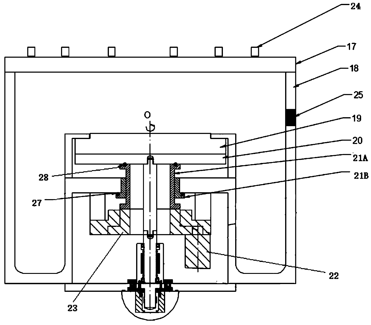 Radio-frequency rotary joint and ion etching system therewith
