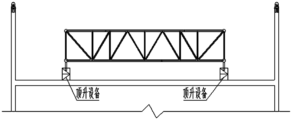 Synchronous jacking construction method for large-span steel roof truss by multiple hydraulic equipment