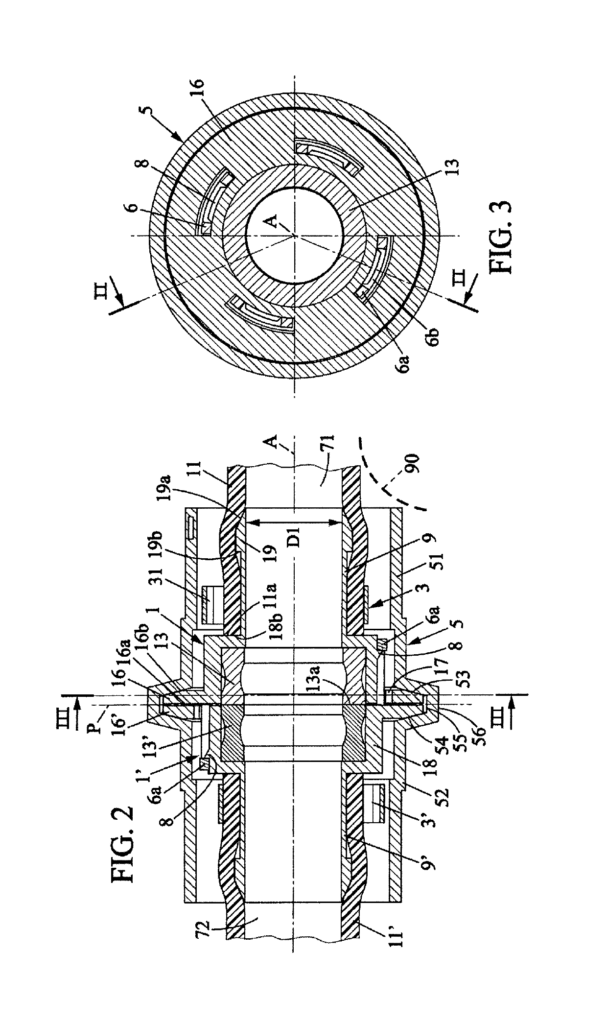 Asexual fluid connector having a clamp and protection