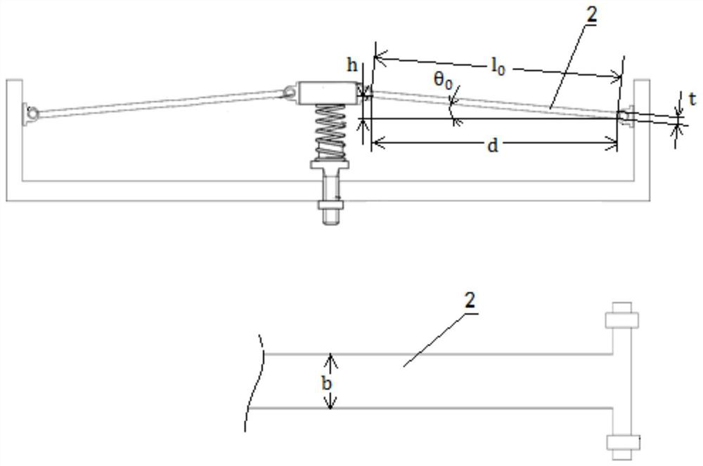 Quasi-zero stiffness vibration isolator of oblique compression rod