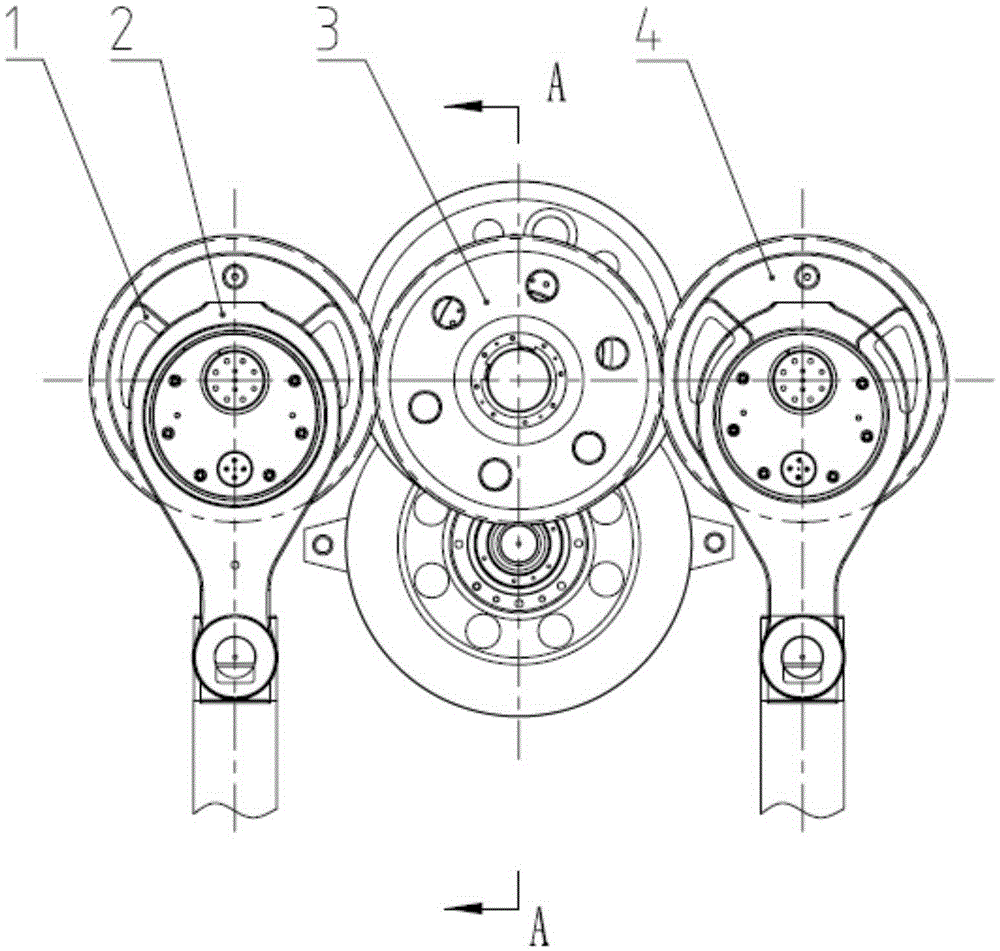 Double-point eccentric gear type multi-linkage mechanism for punch press