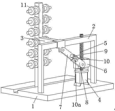 An adjustable feeding device for sewage filter