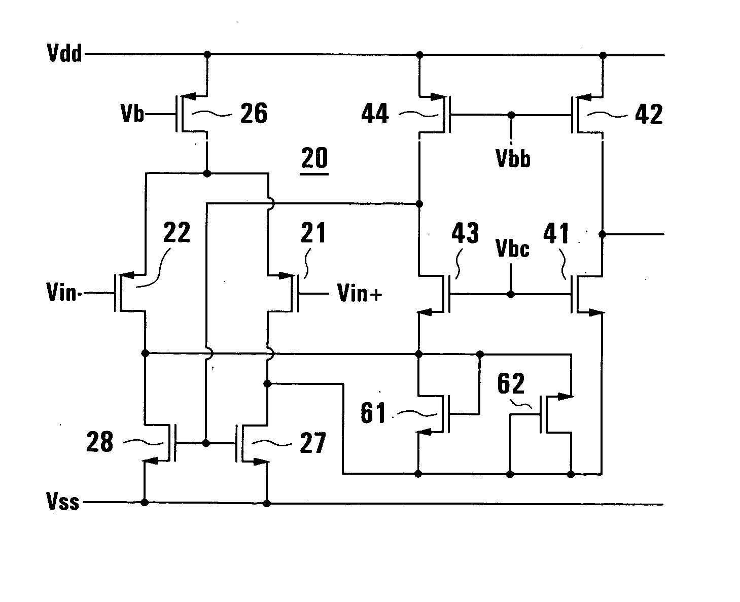 Class ab CMOS amplifiers