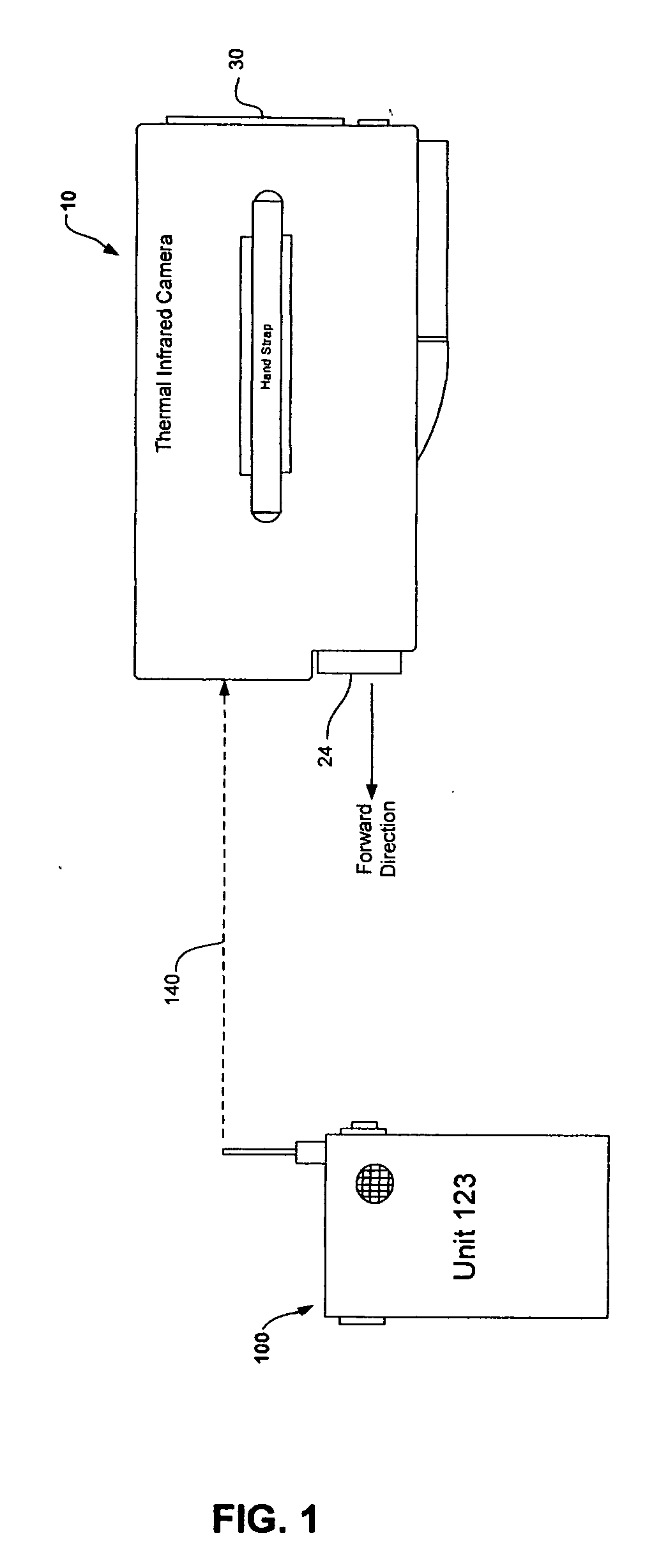Thermal infrared camera tracking system utilizing receive signal strength