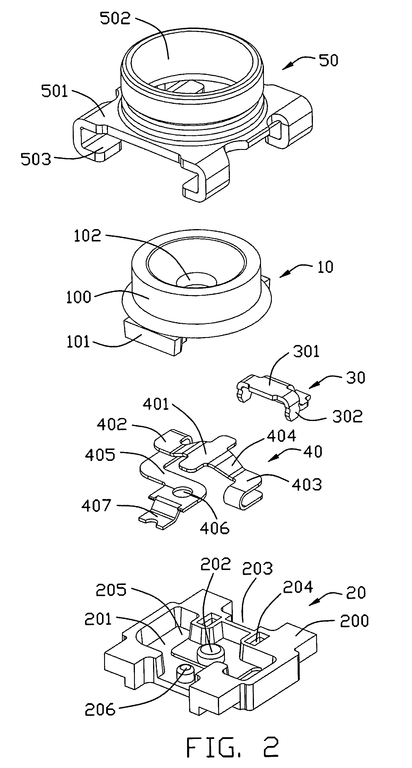 RF connector having contact terminal set with movable bridge