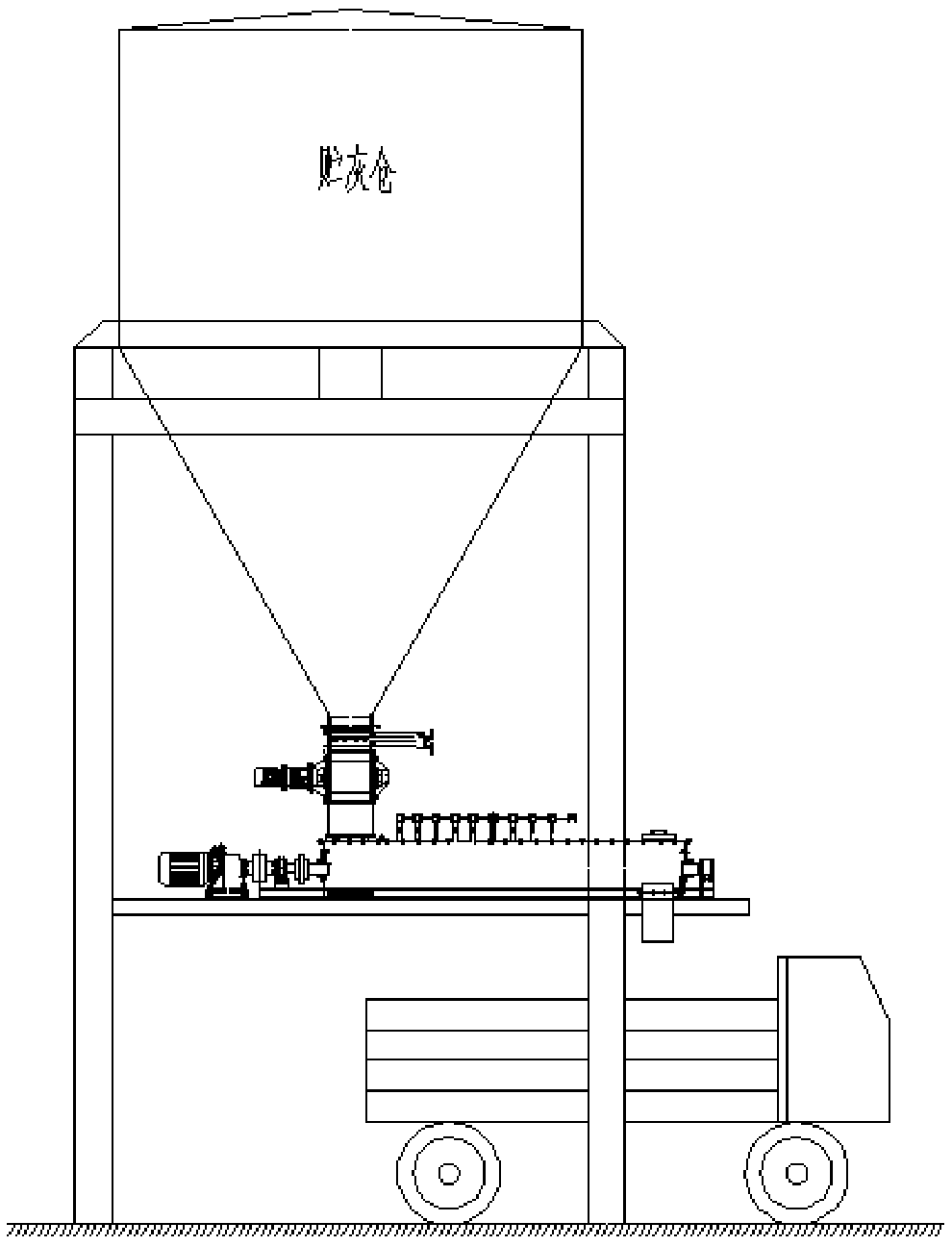 Dust discharging and collecting integrated device