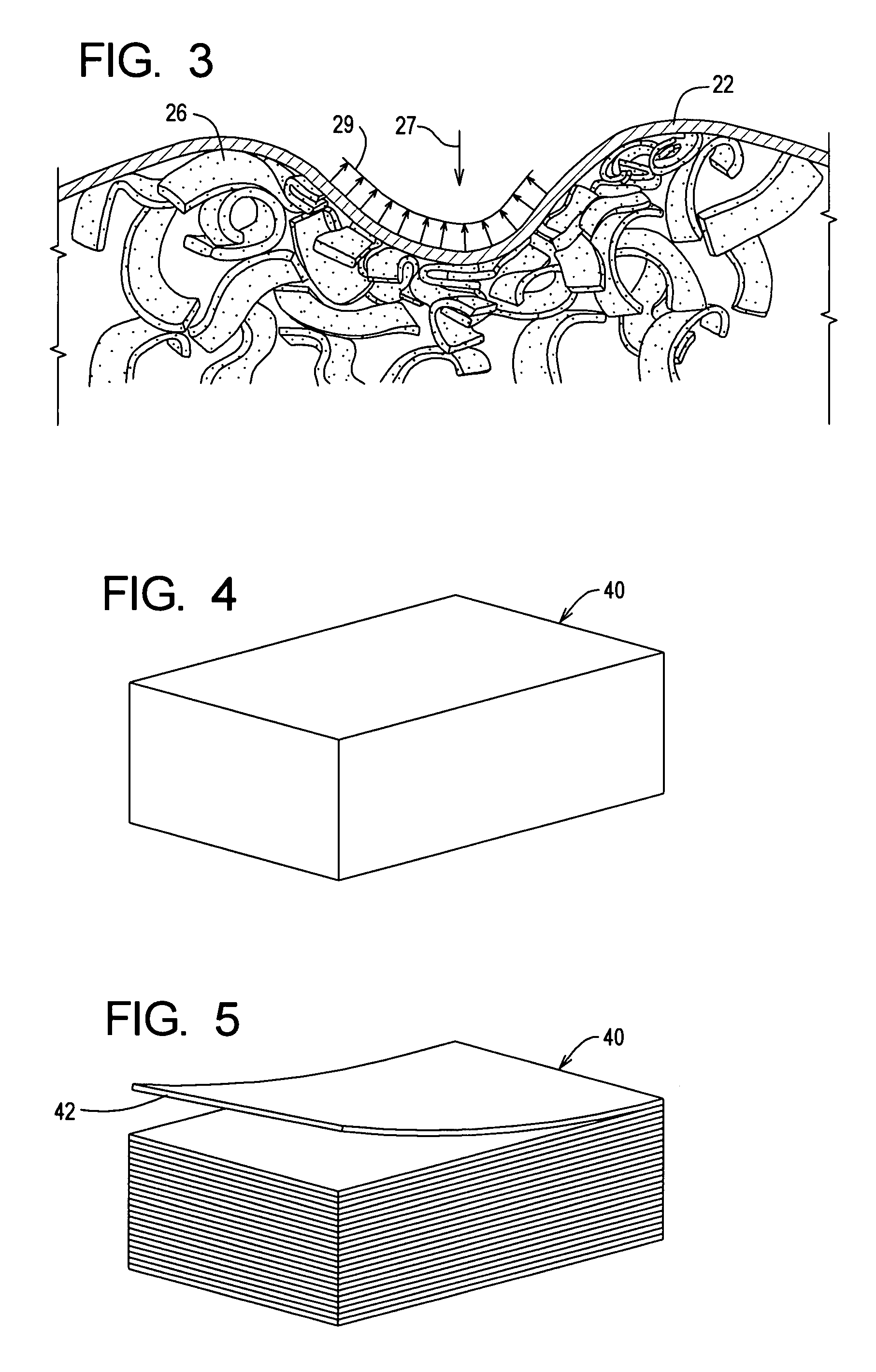 Reticulated open cell filling material