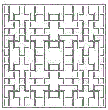 Manufacturing method for injection molding alloy material hollowed-out checkered plate