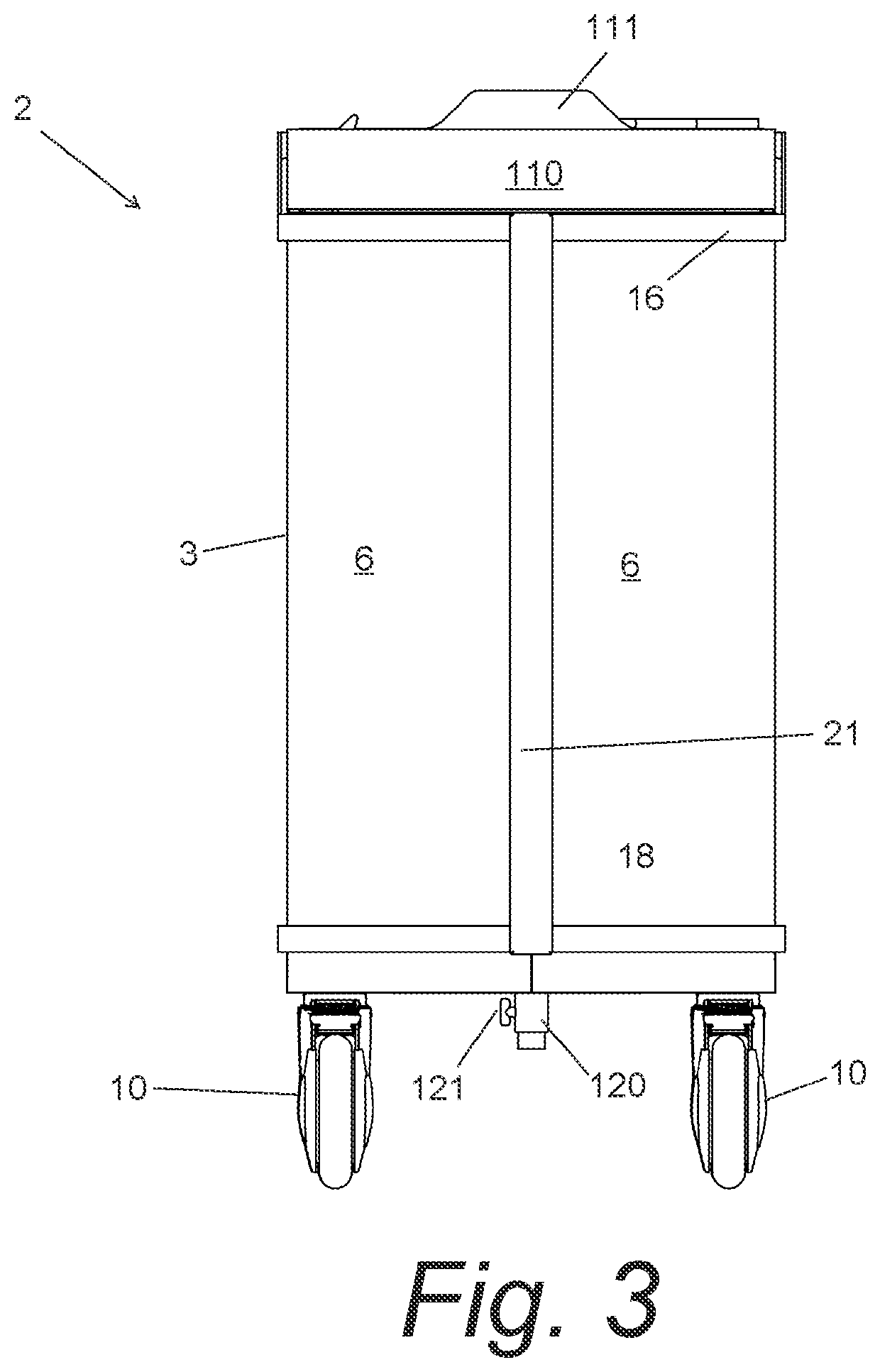Mobile serving device and method