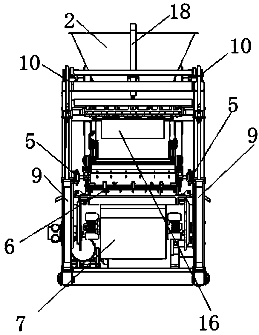 A rotary mode concrete product molding machine