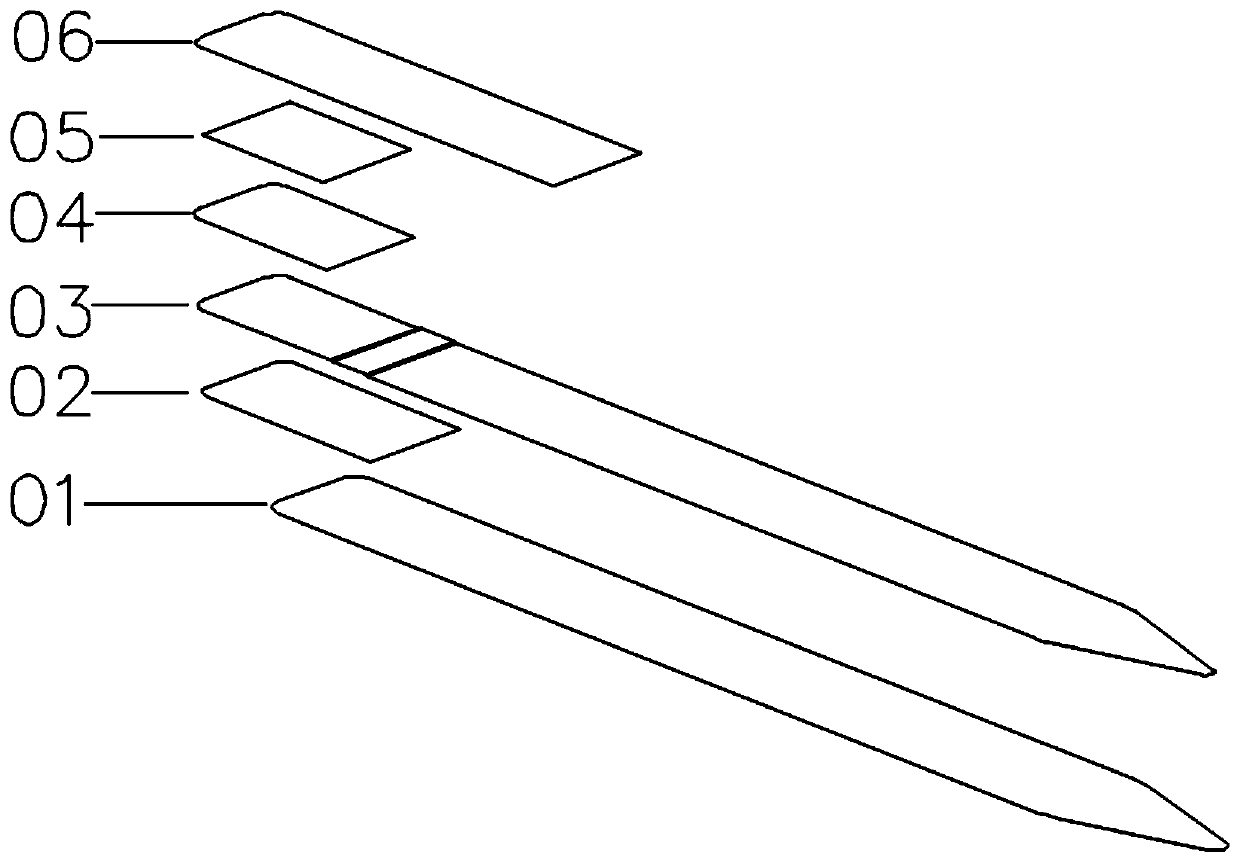 A kind of battery glue die-cutting processing method