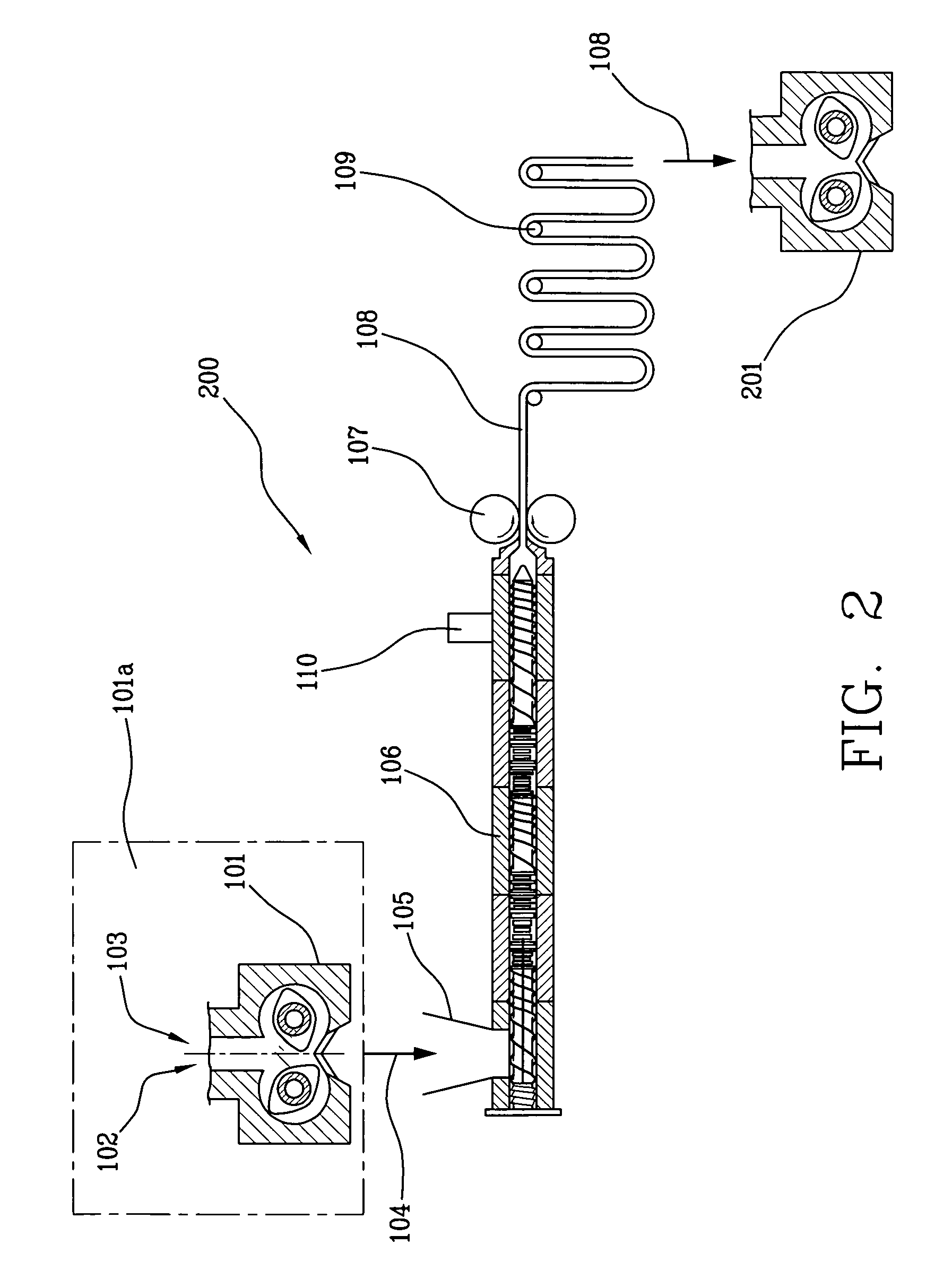 Process and plant for producing an elastomeric compound