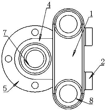 Special efficient lubricating device for electric vehicle connecting shaft