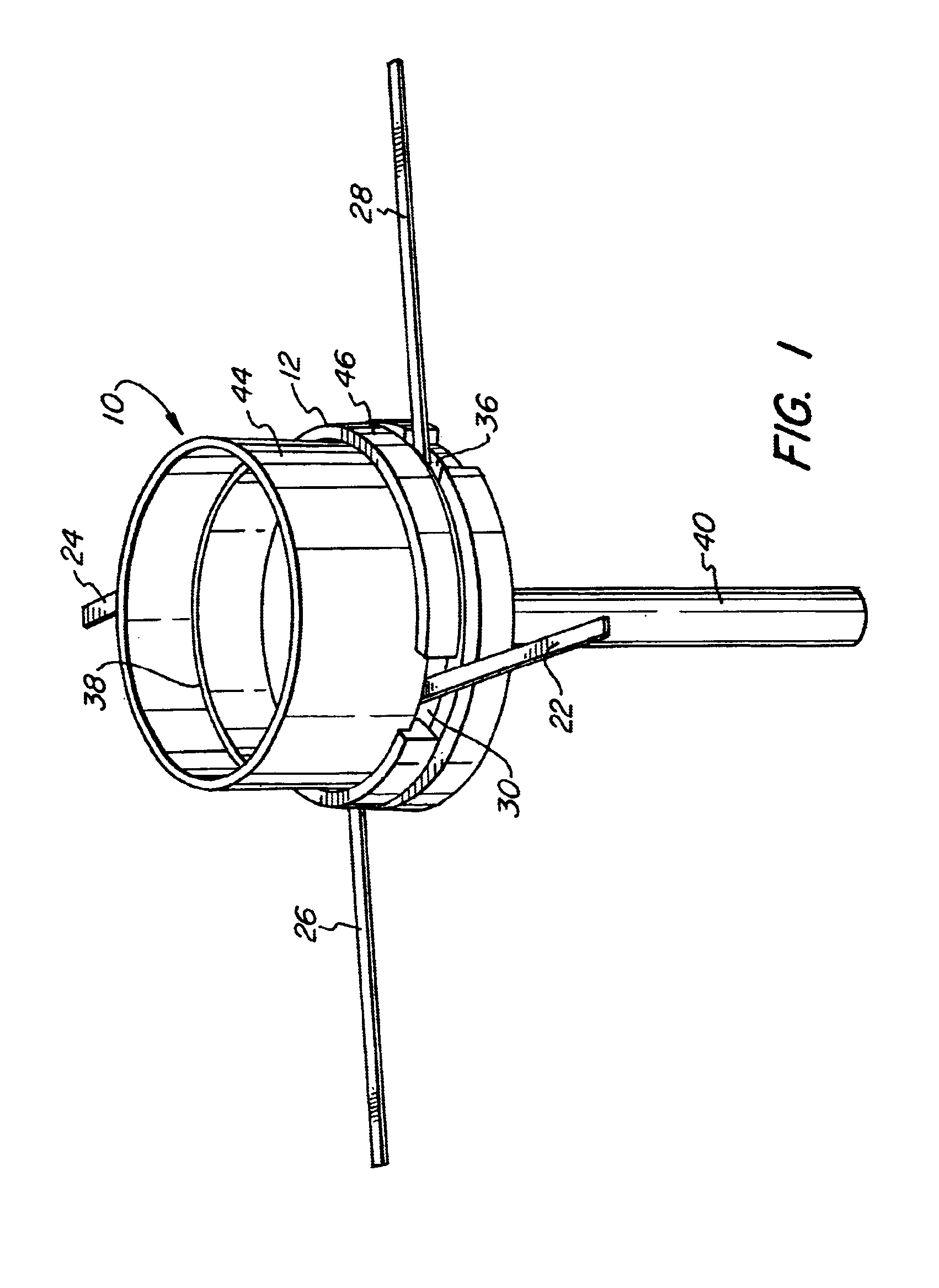 Instrument material holder and method of fabrication thereof