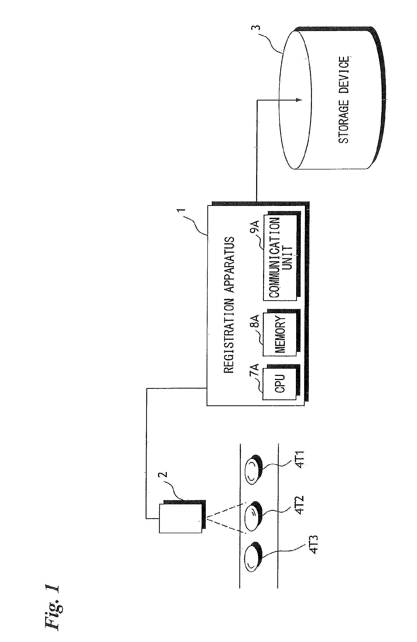 Authenticity determination system, feature point registration apparatus and method of controlling operation of same, and matching determination apparatus and method of controlling operation of same