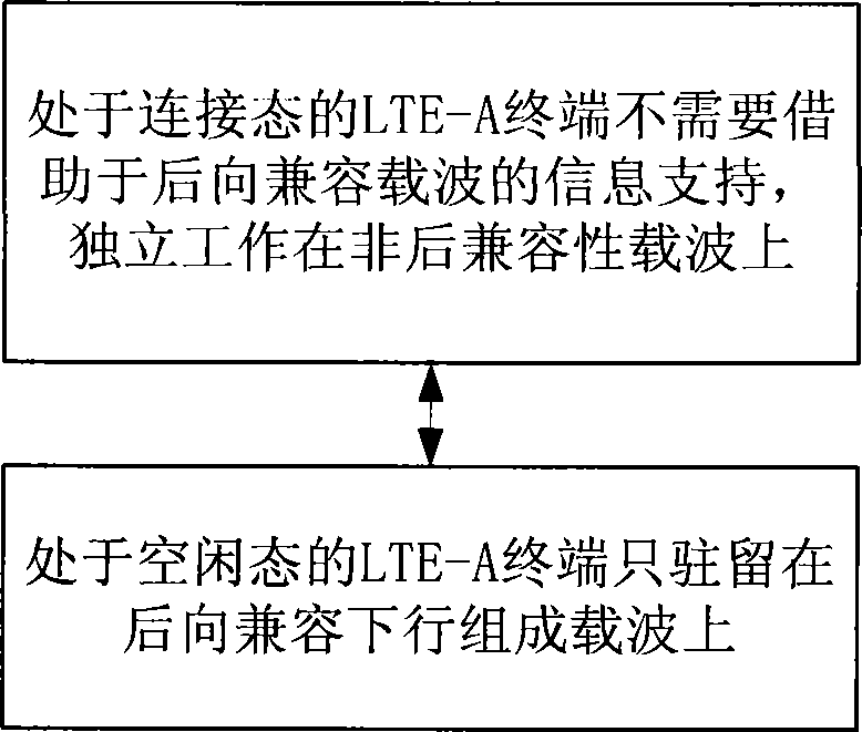 Working method and system of enhanced long-term evolution system terminal