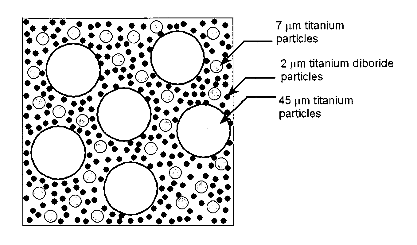 Nanostructured titanium monoboride monolithic material and associated methods