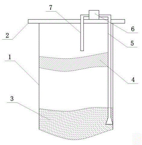 Reducing device for producing titanium sponge