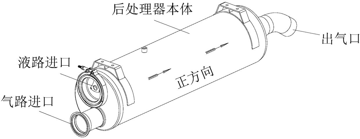Cylindrical integrated removable urea nozzle post-processor assembly