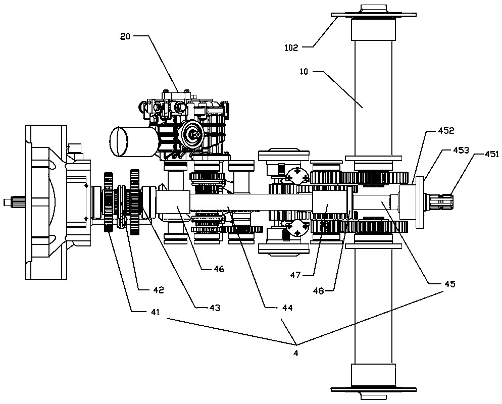 Power system of a crawler tractor