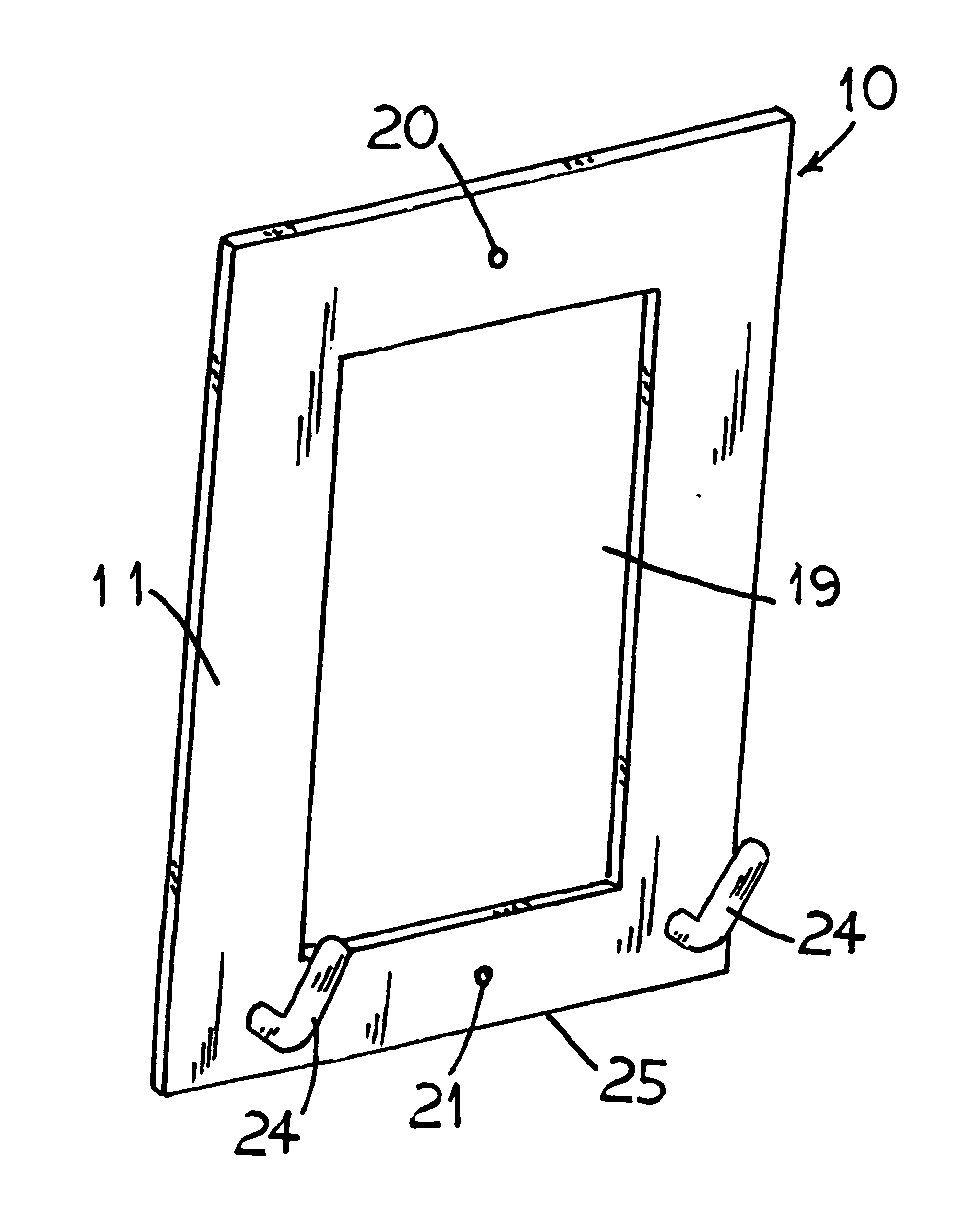 Faceplate and hanging device