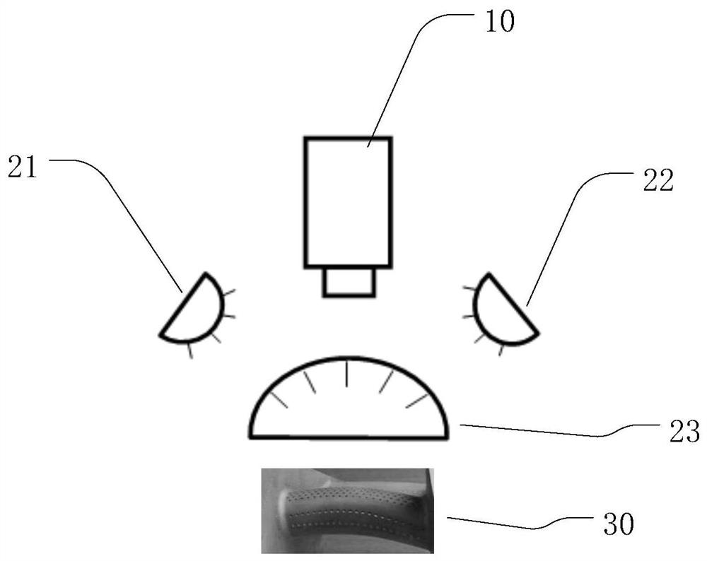 Precise small hole three-dimensional measurement method and device