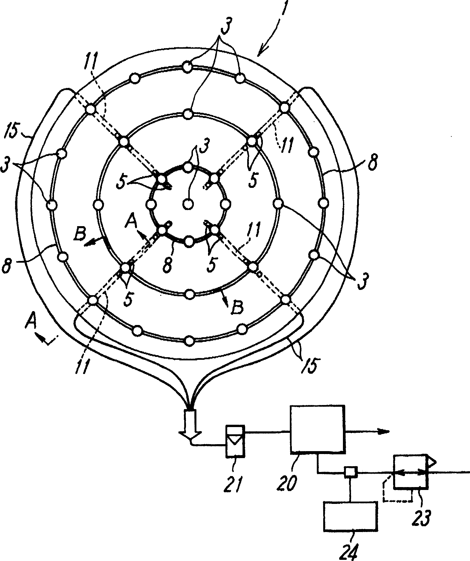 Temp regulator of semiconductor substrate