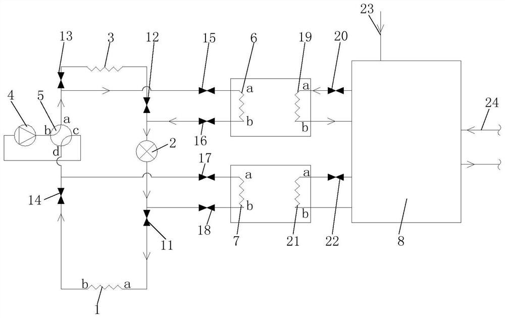 Air conditioner hot water system