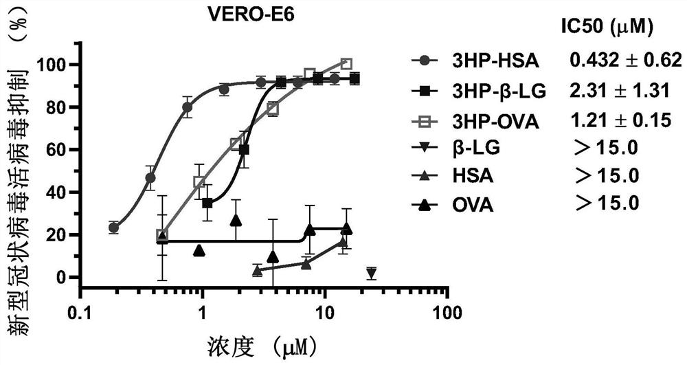 Method for inhibiting coronavirus by anhydride-modified protein