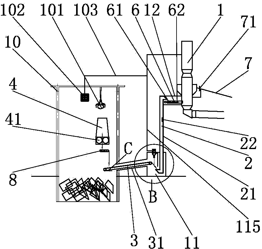 Kiln feeding system for directly injecting refuse-derived fuel into cement kiln