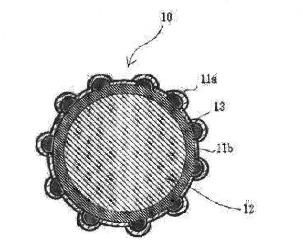 Conductive particle, anisotropic conductive film, joined body, and connecting method