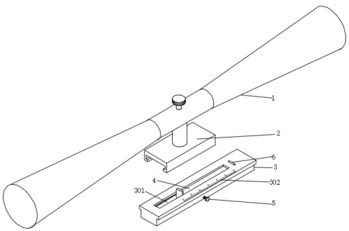 Directional positioning fastener for sighting telescope