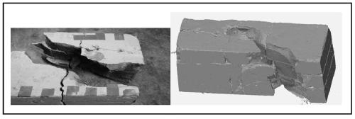 A physical model test method for the extension law of natural cracks and artificial cracks