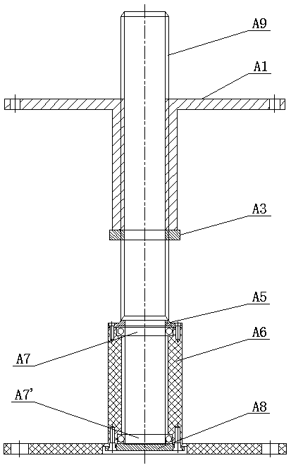 Height-adjustable safety ladder cage composite device for engineering