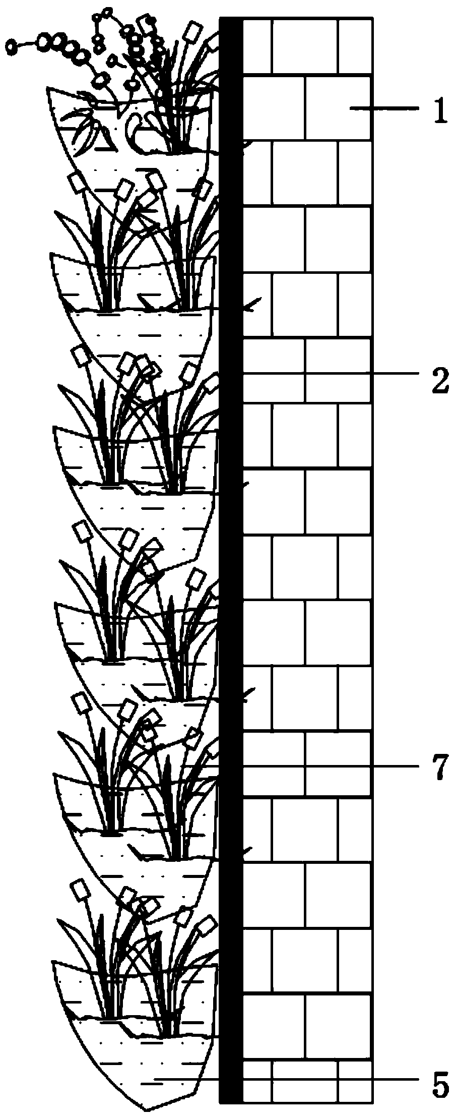 Modularized vertical greening device and manufacturing method thereof