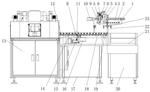 Full-automatic paper conveying mechanism for corrugated board processing