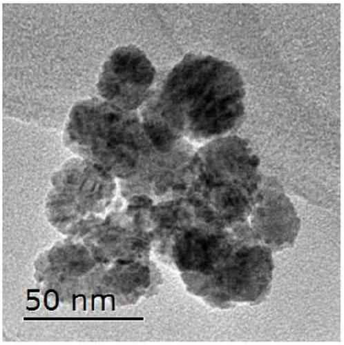 Method of using silver ferrite nanomaterial to catalyze persulfate to treat organic wastewater