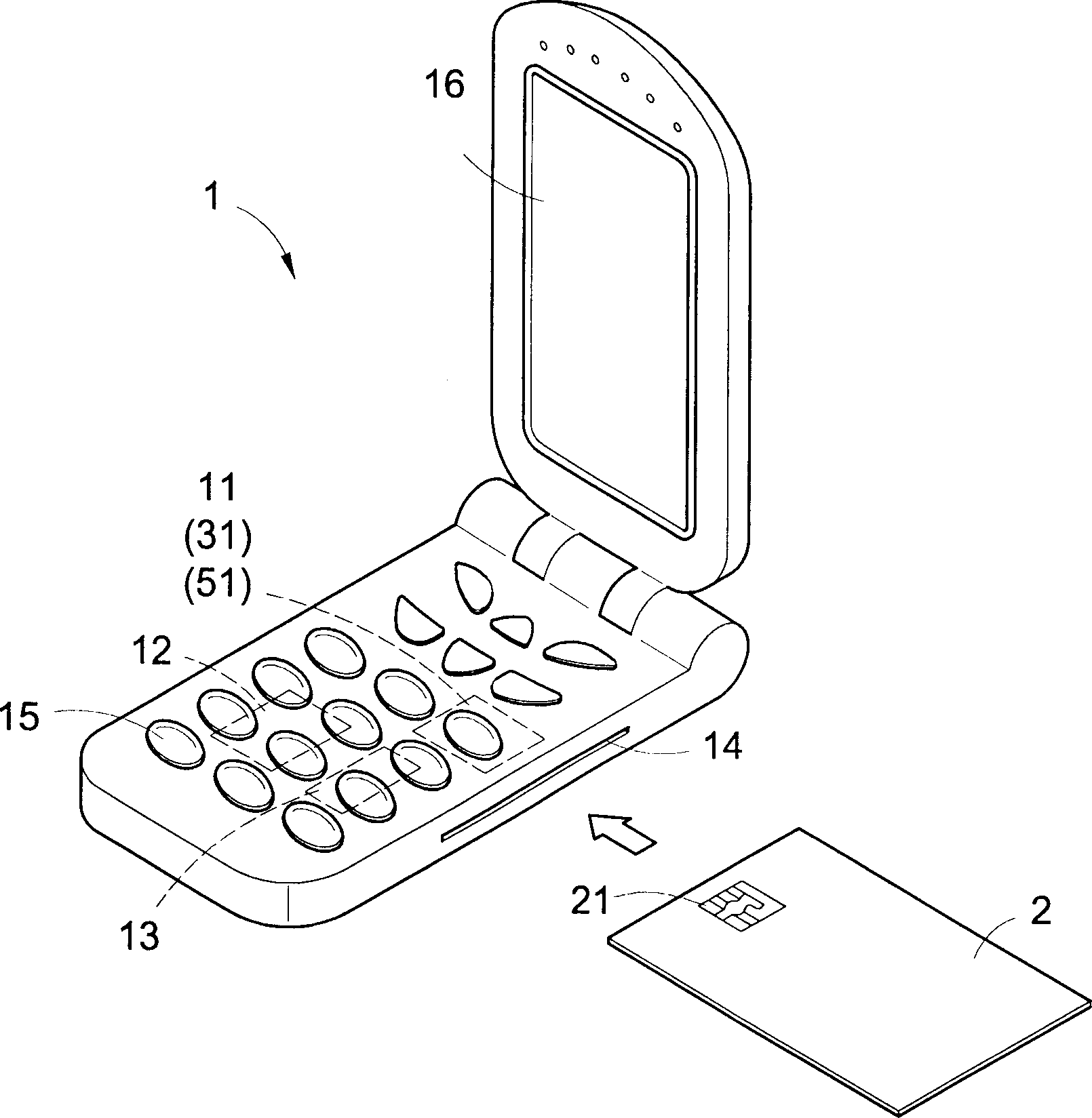 Communication equipment with the function fo reading name card data and its usage