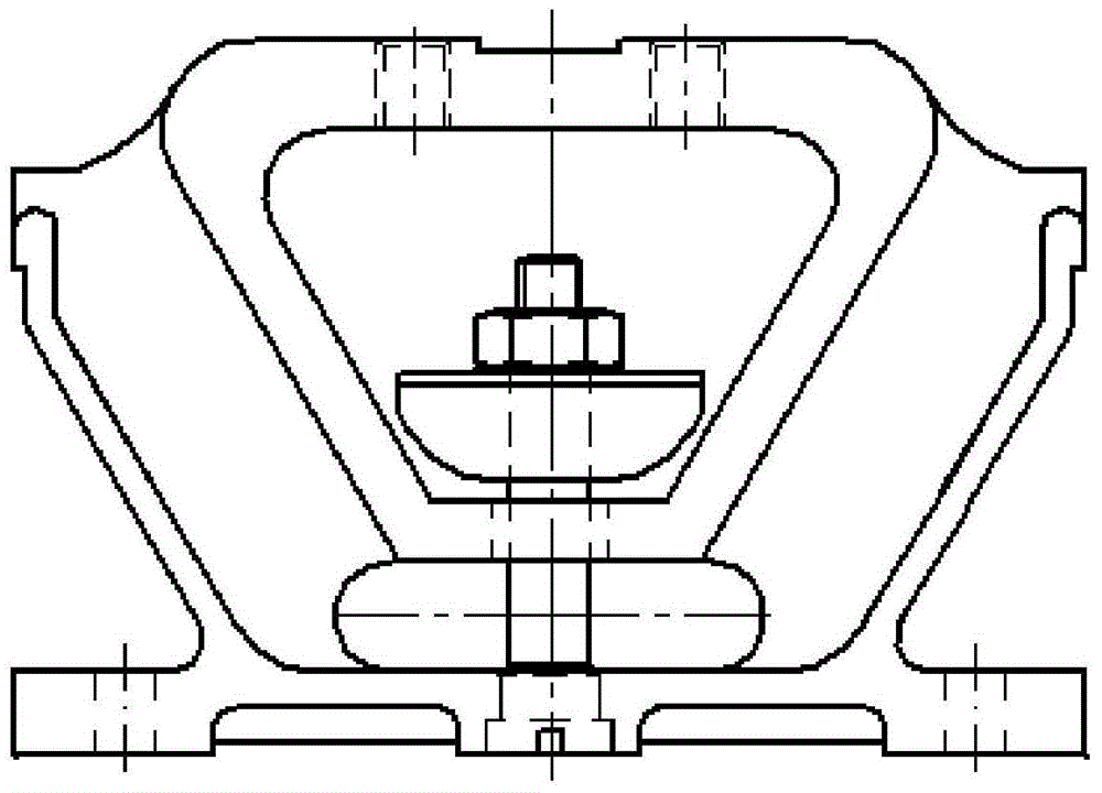 Rear-mounted rubber mat assembly
