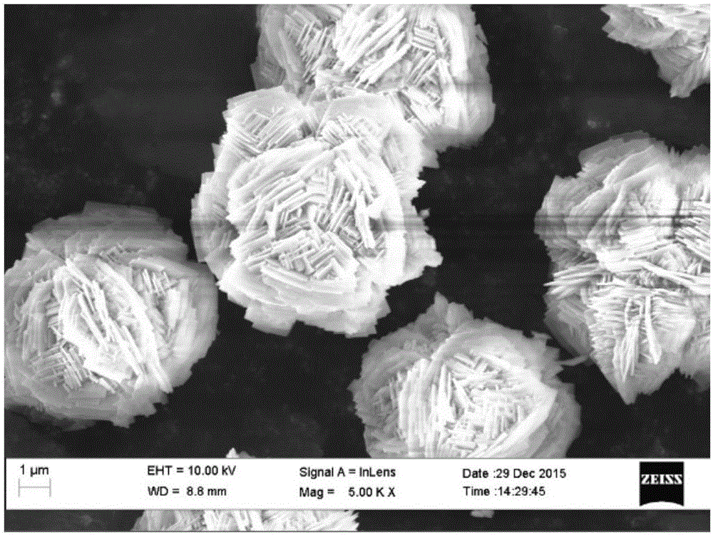 Method for preparing cauliflower-like calcium sulfite microparticles