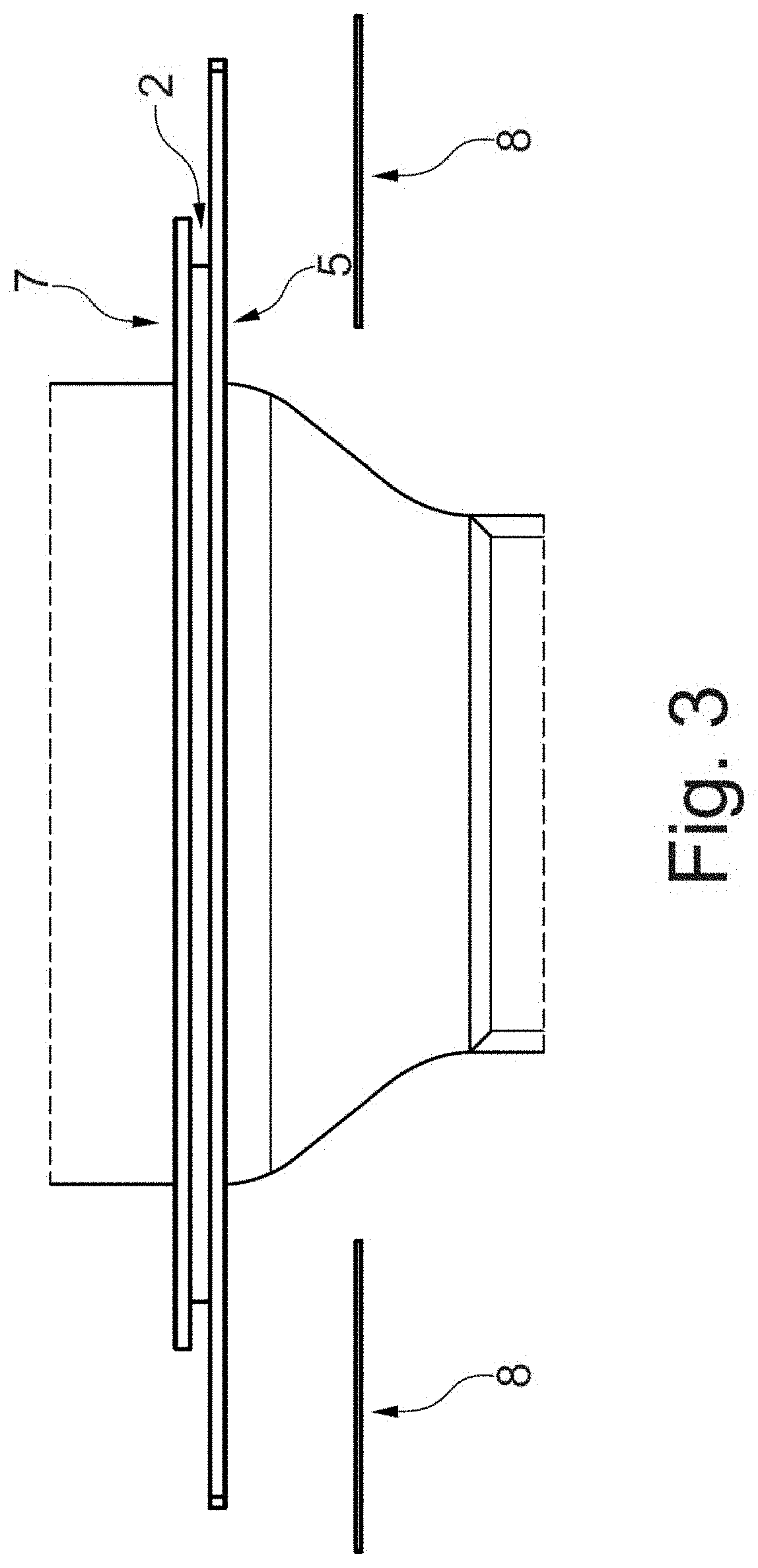 Device and method for the production of a flat glass