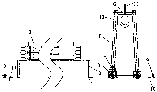 Automatic blow-drying equipment and blow-drying method for nuclear power air cooling radiator