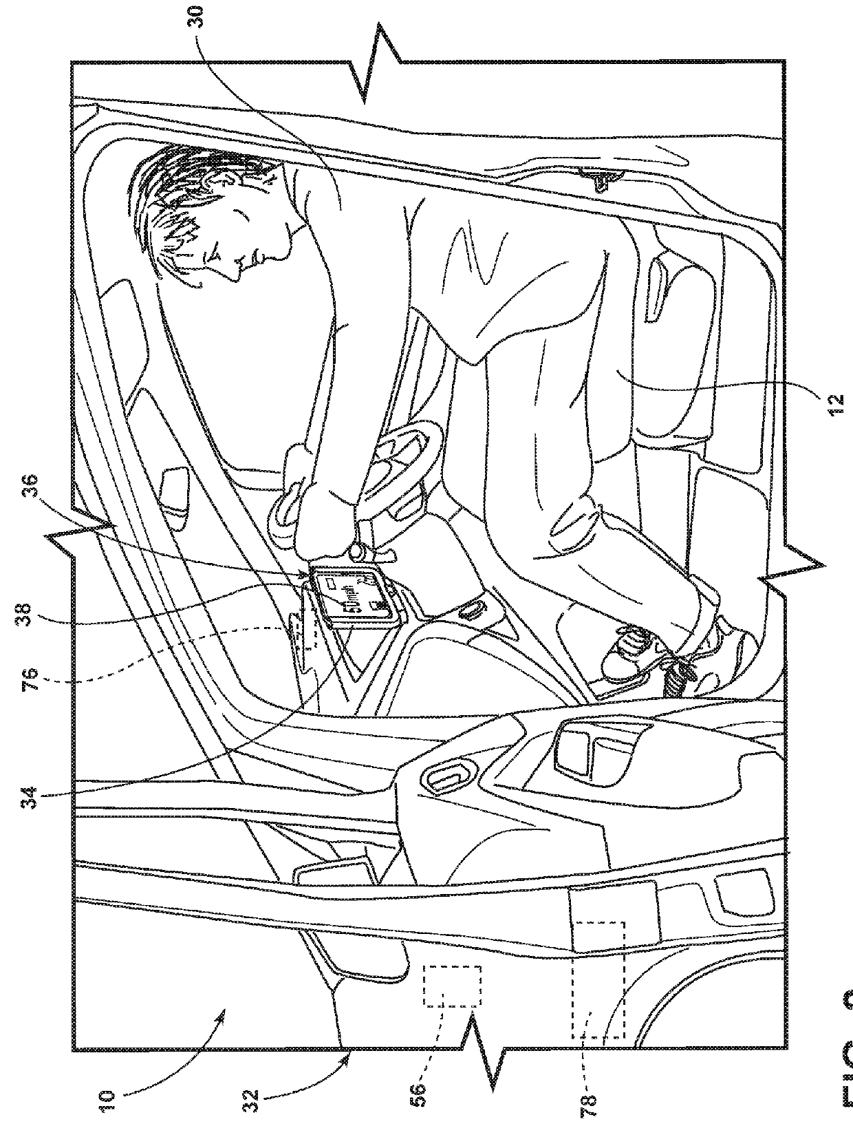 Mobile computer retainer for display of vehicle operational data