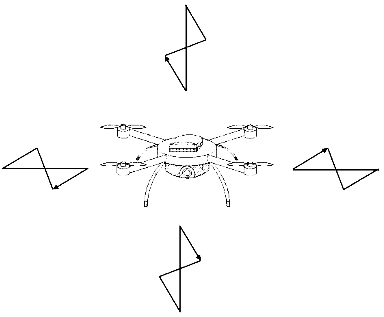 Unmanned aerial vehicle-based marine aeromagnetic daily variation station and geomagnetic measurement method