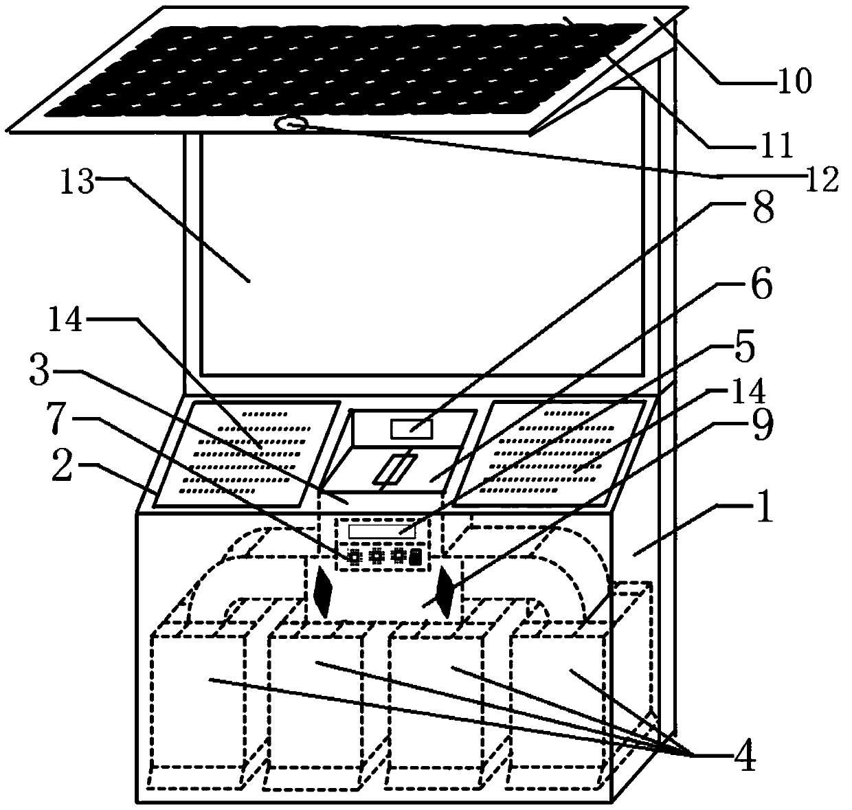 A garbage bin and a system and method for sorting and collecting garbage based on a network platform