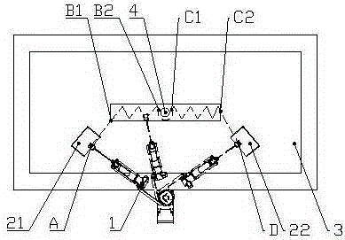 Automatic casting powder feeding device and method of articulated robot