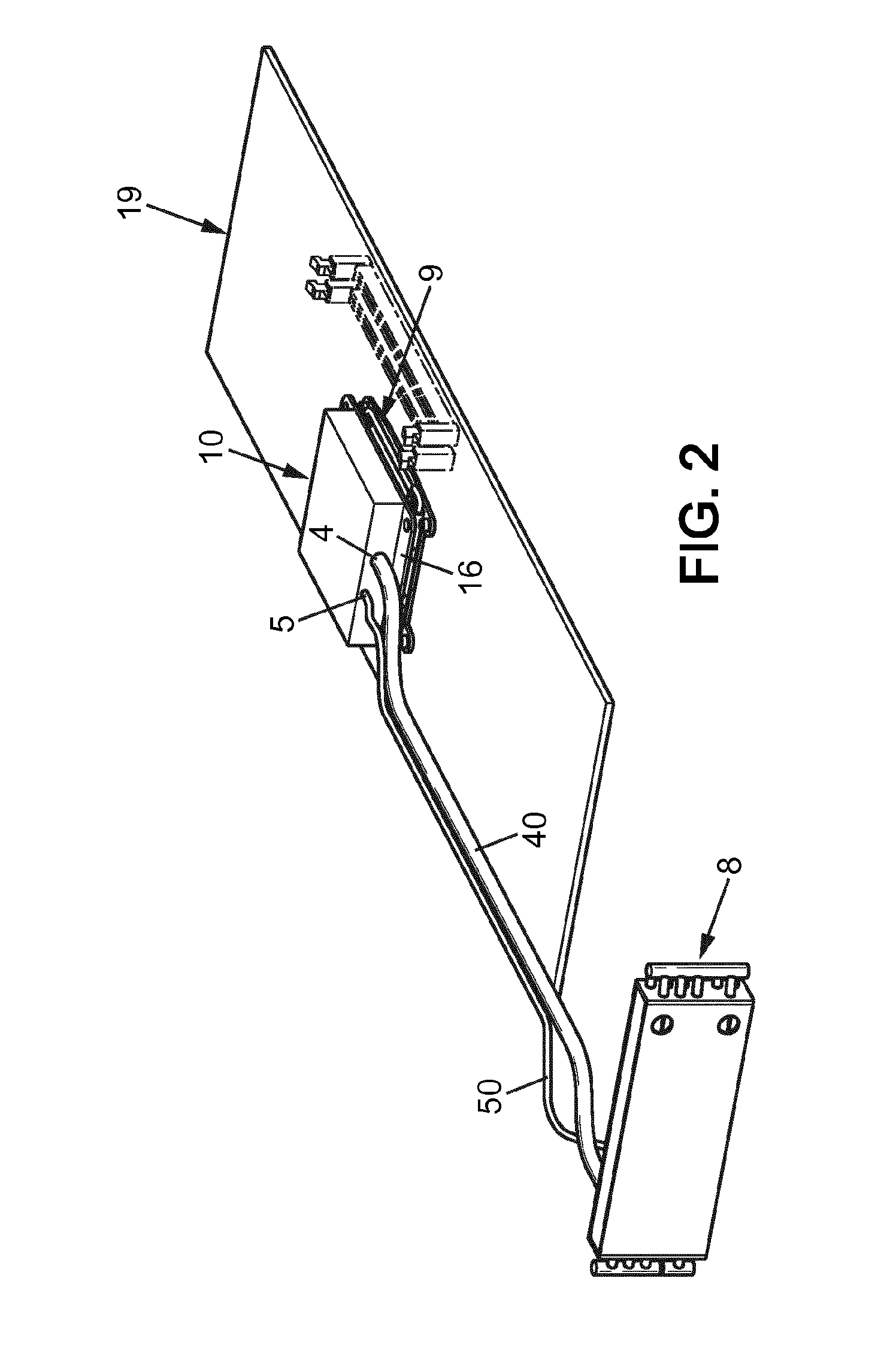 Evaporator with simplified assembly for diphasic loop