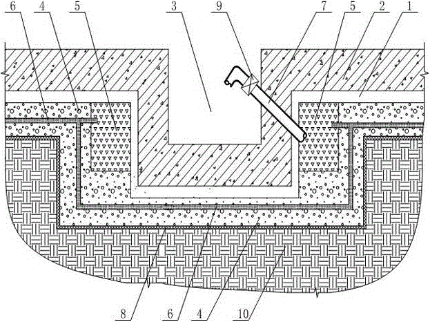 Pressure-releasing structure of basement anti-floating plate and construction method thereof