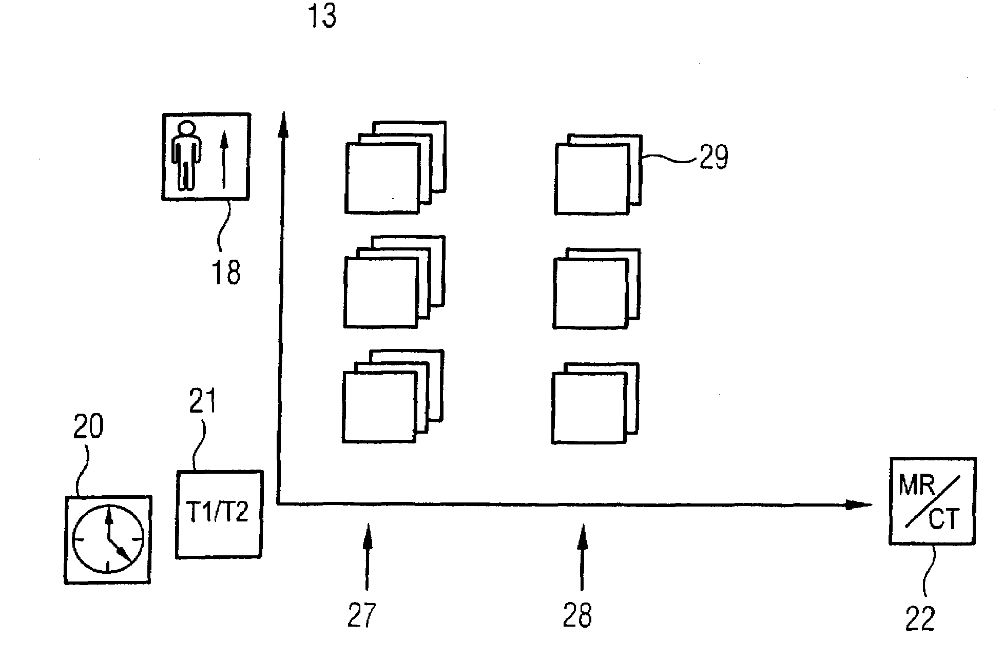 Method and computerized user interface for presentation of multiple image data sets