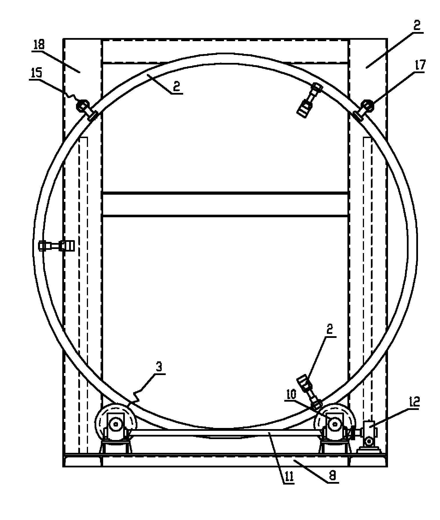 Reversing frame for welding boiler header